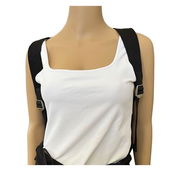 STATE Black Pebble Genuine Leather Backpack  w 3 Exterior Zip Pockets *Pristine - Picture 3 of 13